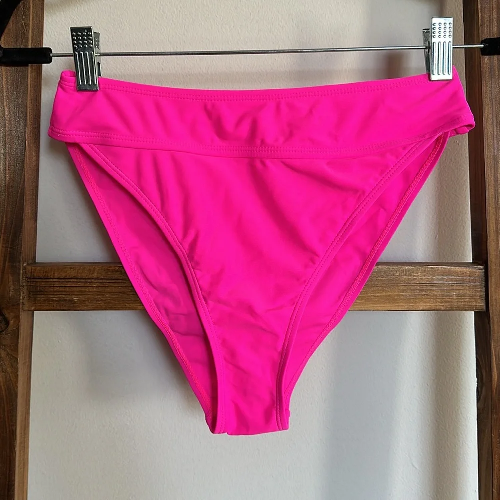 NEW Set of 2 High Waisted High Rise High Leg Cut Bikini Bottoms